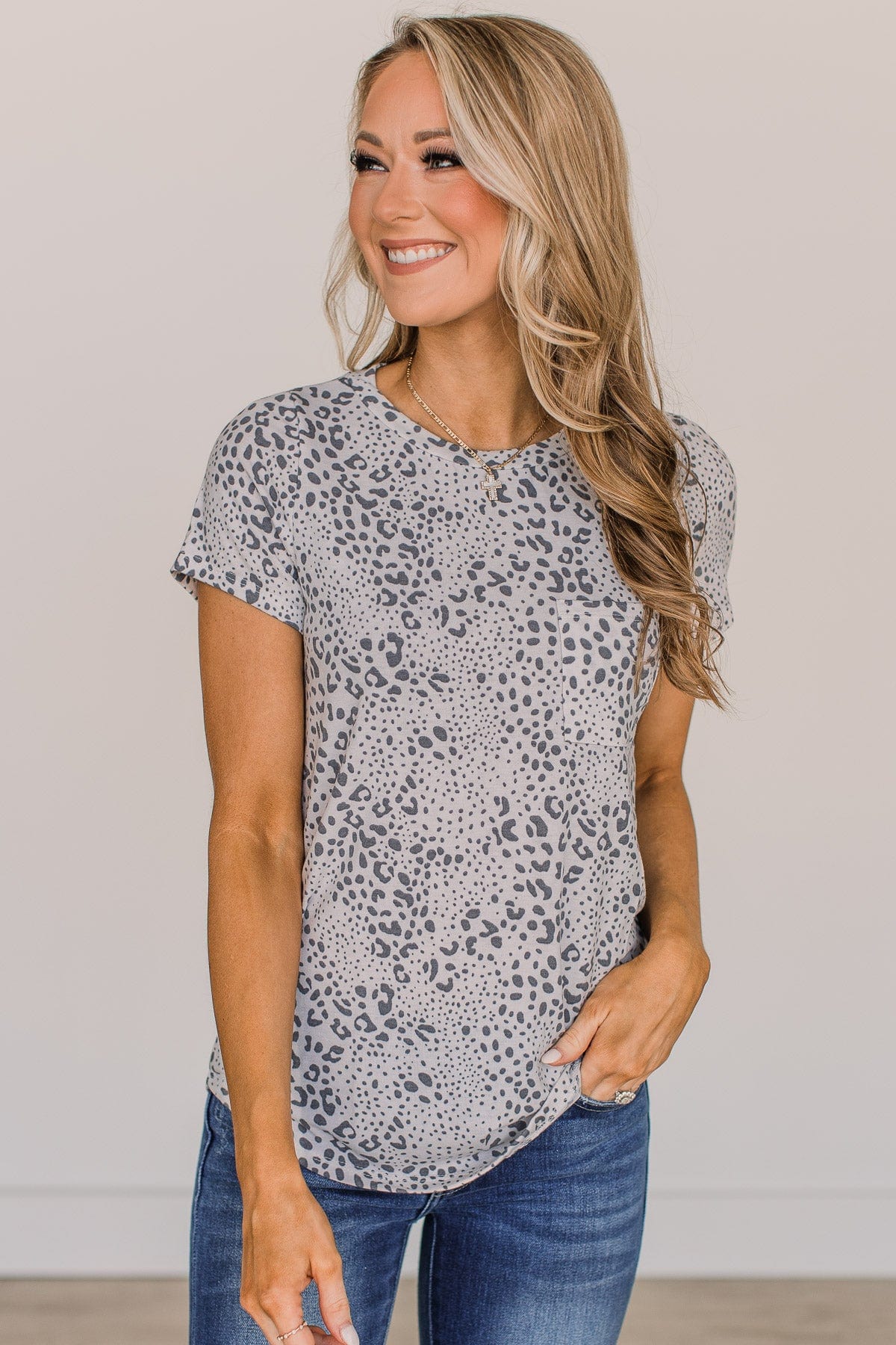 Our Next Adventure Animal Print Top- Ivory