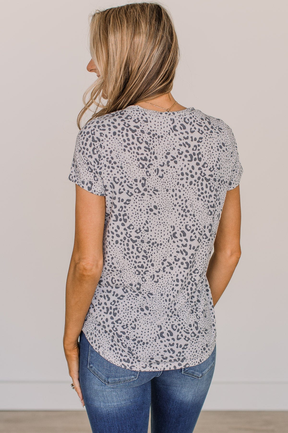 Our Next Adventure Animal Print Top- Ivory