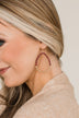 Take Your Pick Teardrop Earrings- Wine & Gold