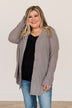 Campfire Cozy Waffle Knit Button Top- Taupe
