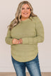 Making It Look Easy Knit Sweater- Sage
