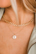 Capture Your Attention 2-Tier Necklace- Gold