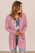 Cozy As Can Be Long Knitted Cardigan- Pink