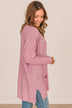 Cozy As Can Be Long Knitted Cardigan- Pink
