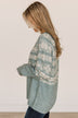 Winter Wonders Knit Sweater- Slate Blue