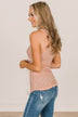 So Into You Floral Tank- Peach