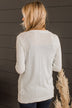 Found Myself Open Front Knit Cardigan- Ivory