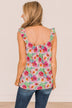 Unbreakable Love Floral Tank Top- Green & Pink