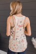 Forever In Bloom Floral Tank Top- Ivory
