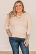 At My Happiest Button Knit Top- Cream