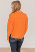 Honorable Mention Lightweight Button Top- Neon Orange
