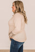 At My Happiest Button Knit Top- Cream