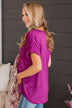 All The Best Short Sleeve Top- Magenta