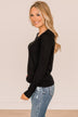 Want The Best Knit Sweater- Black