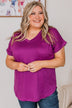 All The Best Short Sleeve Top- Magenta