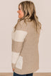 Hold Me Close Knit Cardigan- Light Taupe & Ivory