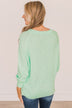 Choose Yourself Knit Sweater- Mint