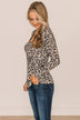 Keep A Good Thing Knit Top- Leopard Print