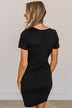 Stay Here Forever Knit Dress- Black