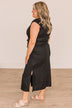 Following A Daydream Midi Dress- Black