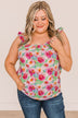 Unbreakable Love Floral Tank Top- Green & Pink