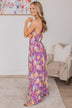 On A Cruise Floral Maxi Dress- Purple