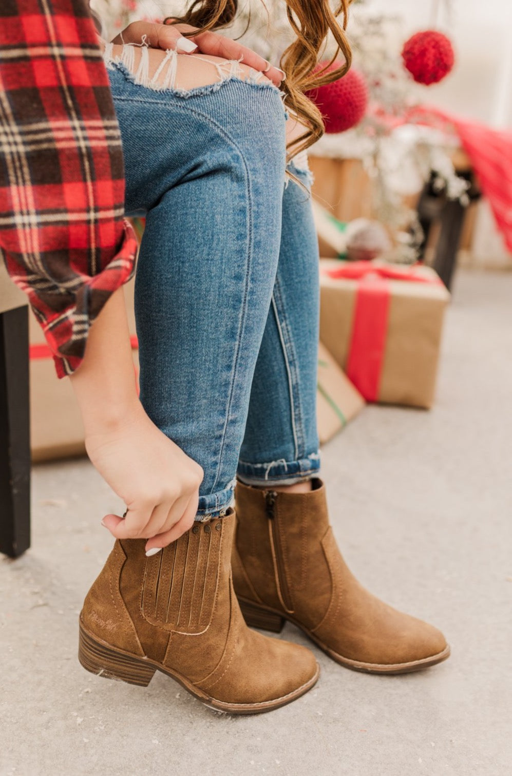 Blowfish Caitlynn Booties Brown Prospector The Pulse Boutique
