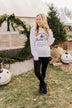 "Farm Fresh Christmas Trees" Graphic Crewneck- White