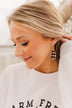 Christmas Cheer Plaid Earrings- White