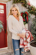 Always Myself Button Long Sleeve Top- Cream