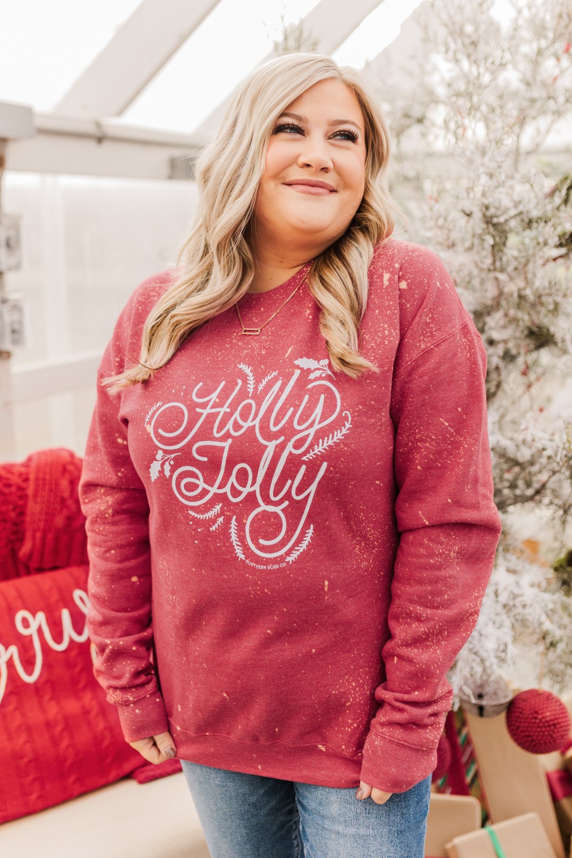 Holly Blue Brushed Sweater
