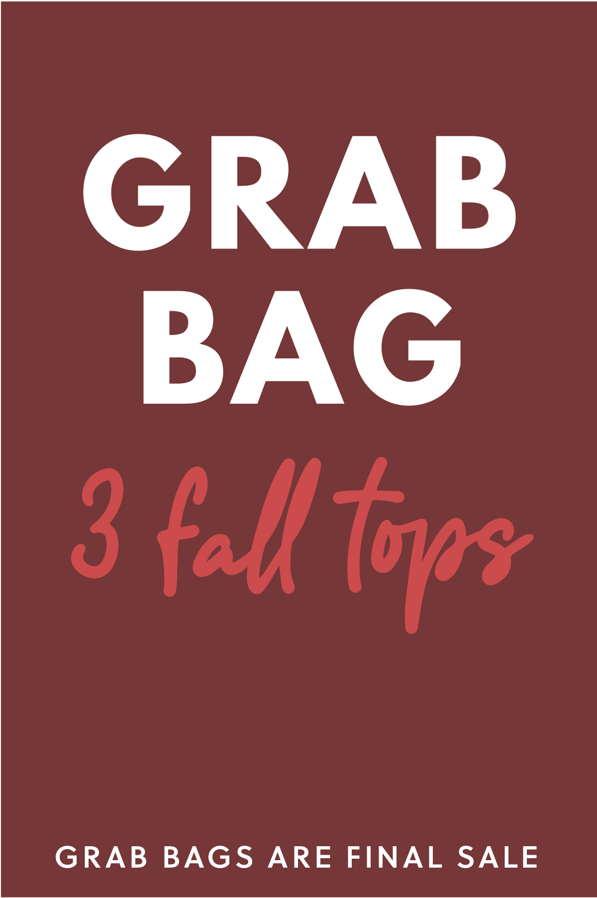 Fall Overstock Grab Bag Tops- 3 Tops
