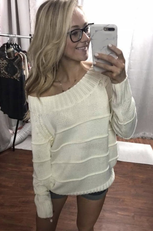 Cuddle Me Close Knitted Sweater- Ivory