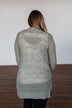 Long Sleeve Knit Cardigan- Sage