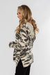 Captivating In Camo Drawstring Hoodie- Grey Camo