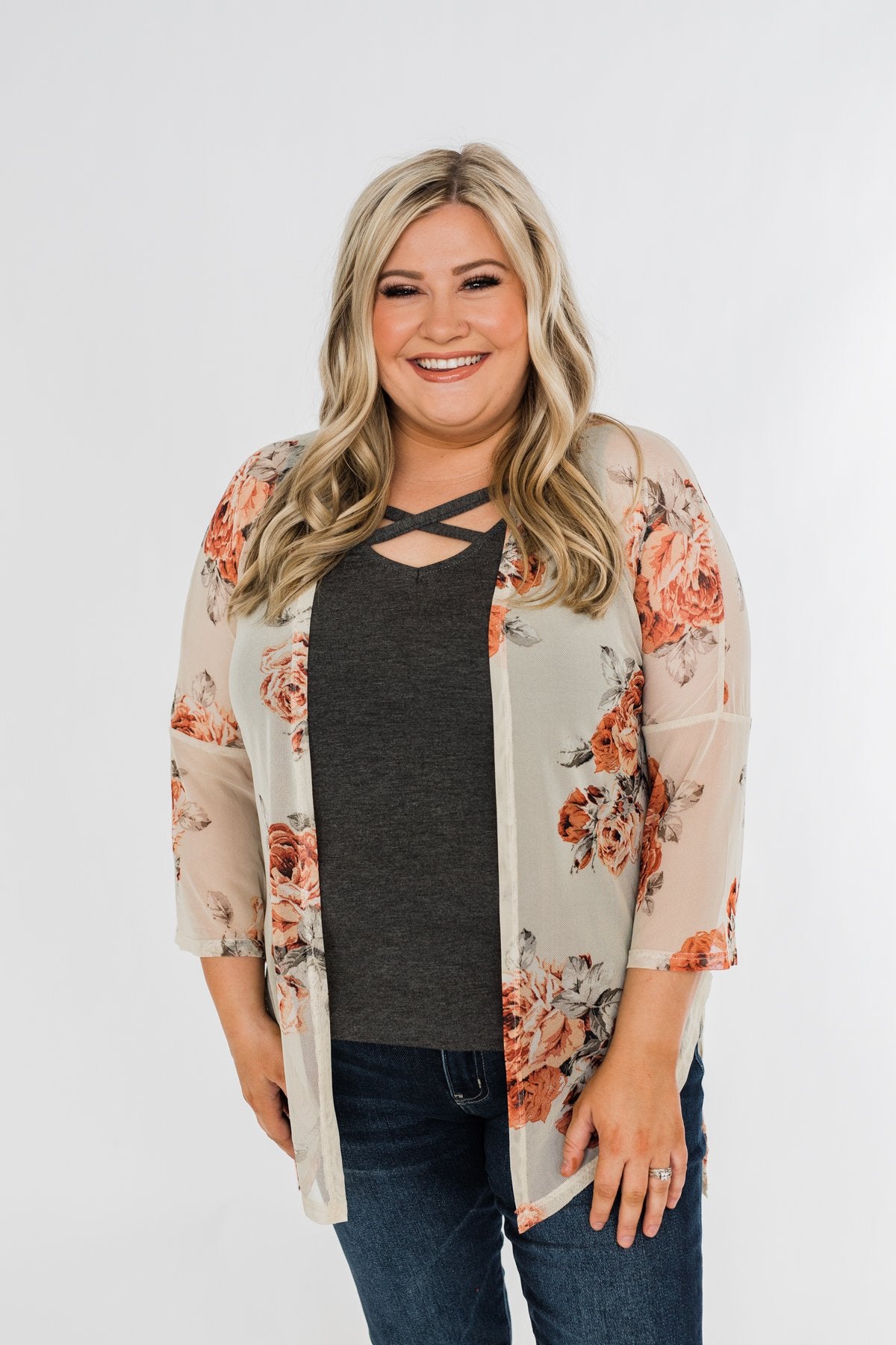 Maurices on sale floral cardigan