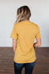 "Pumpkin Is The Spice Of Life" Graphic Tee- Mustard