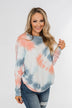 Days Of Endless Wonder Tie Dye Top- Ivory, Peach, Navy