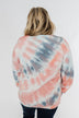 Days Of Endless Wonder Tie Dye Top- Ivory, Peach, Navy
