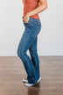 Vervet Mid-Rise Flare Jeans- Whitney Wash