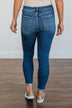 Vervet High Rise Raw Hem Skinny Jeans- Dana Wash