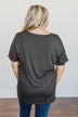 "Free Spirit" Graphic Tee- Charcoal