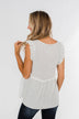Dream of Me Sleeveless Babydoll Blouse- Off White