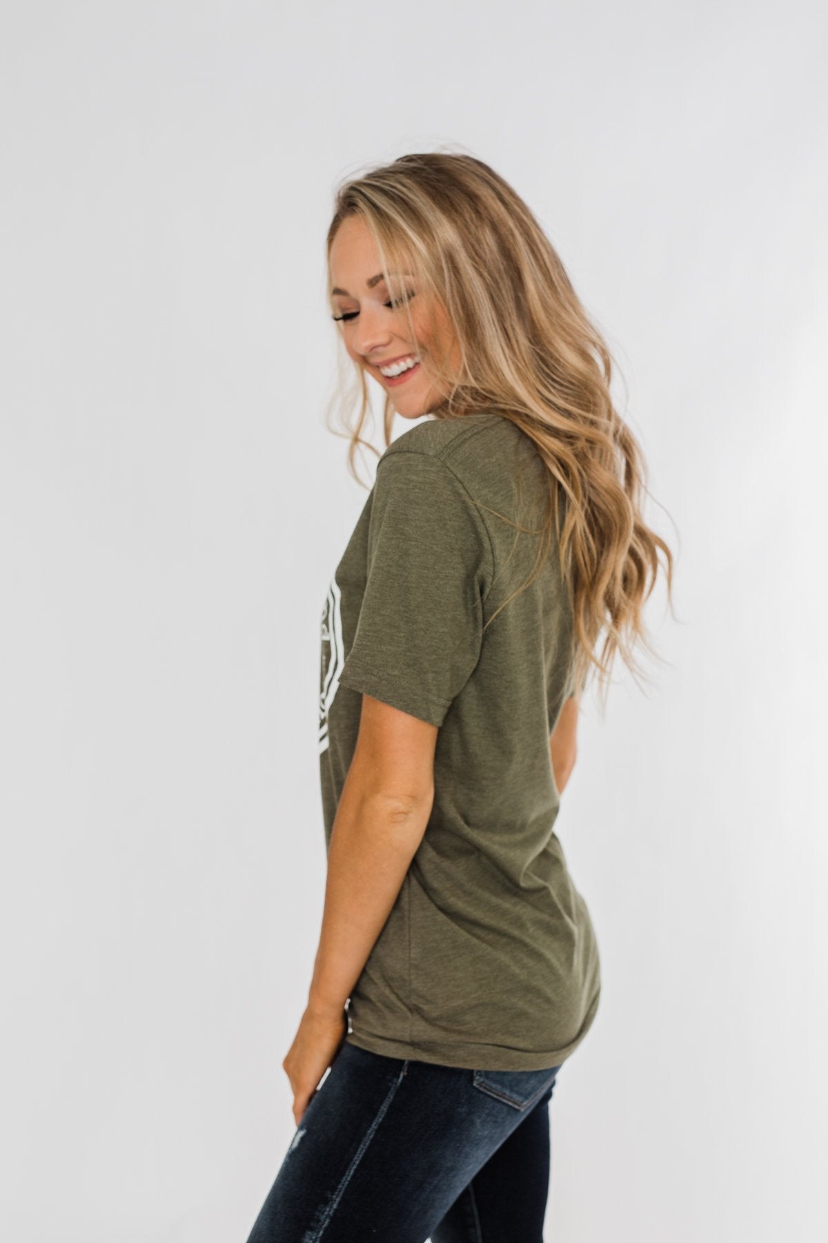 "Pumpkin Spice And Everything Nice" Graphic Tee- Olive