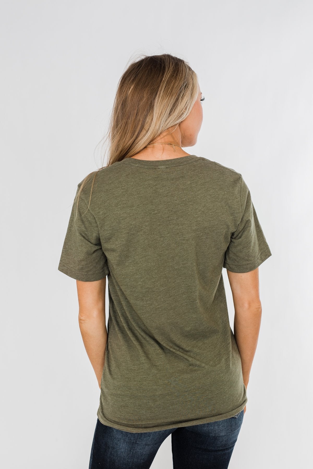 "Pumpkin Spice And Everything Nice" Graphic Tee- Olive
