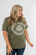 "Pumpkin Spice And Everything Nice" Graphic Tee- Olive