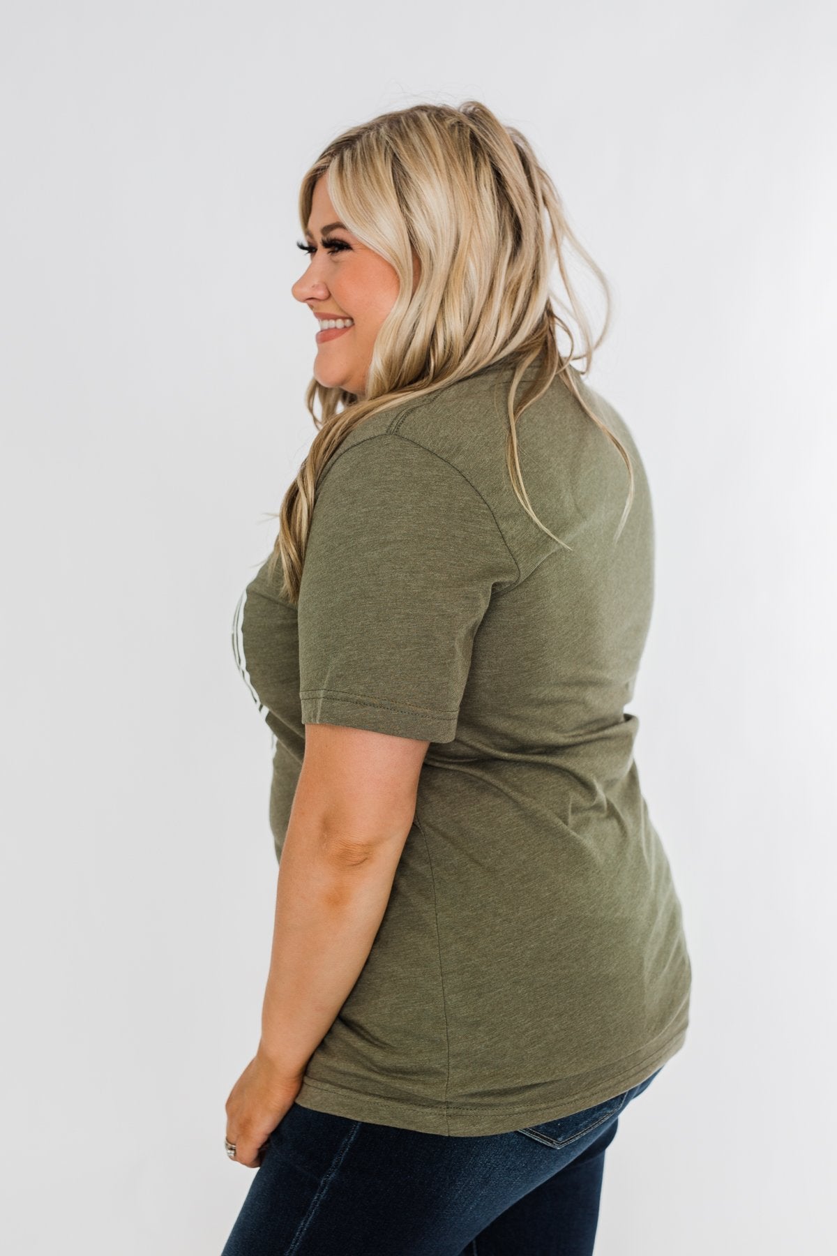 "Pumpkin Spice And Everything Nice" Graphic Tee- Olive
