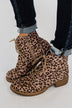 Very G Naomi Booties- Tan Leopard