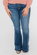 KanCan Button Fly Flare Jeans- Medium Mandy Wash