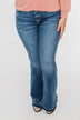 KanCan Button Fly Flare Jeans- Medium Mandy Wash